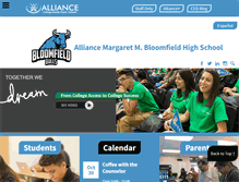 Tablet Screenshot of bloomfieldhs.org